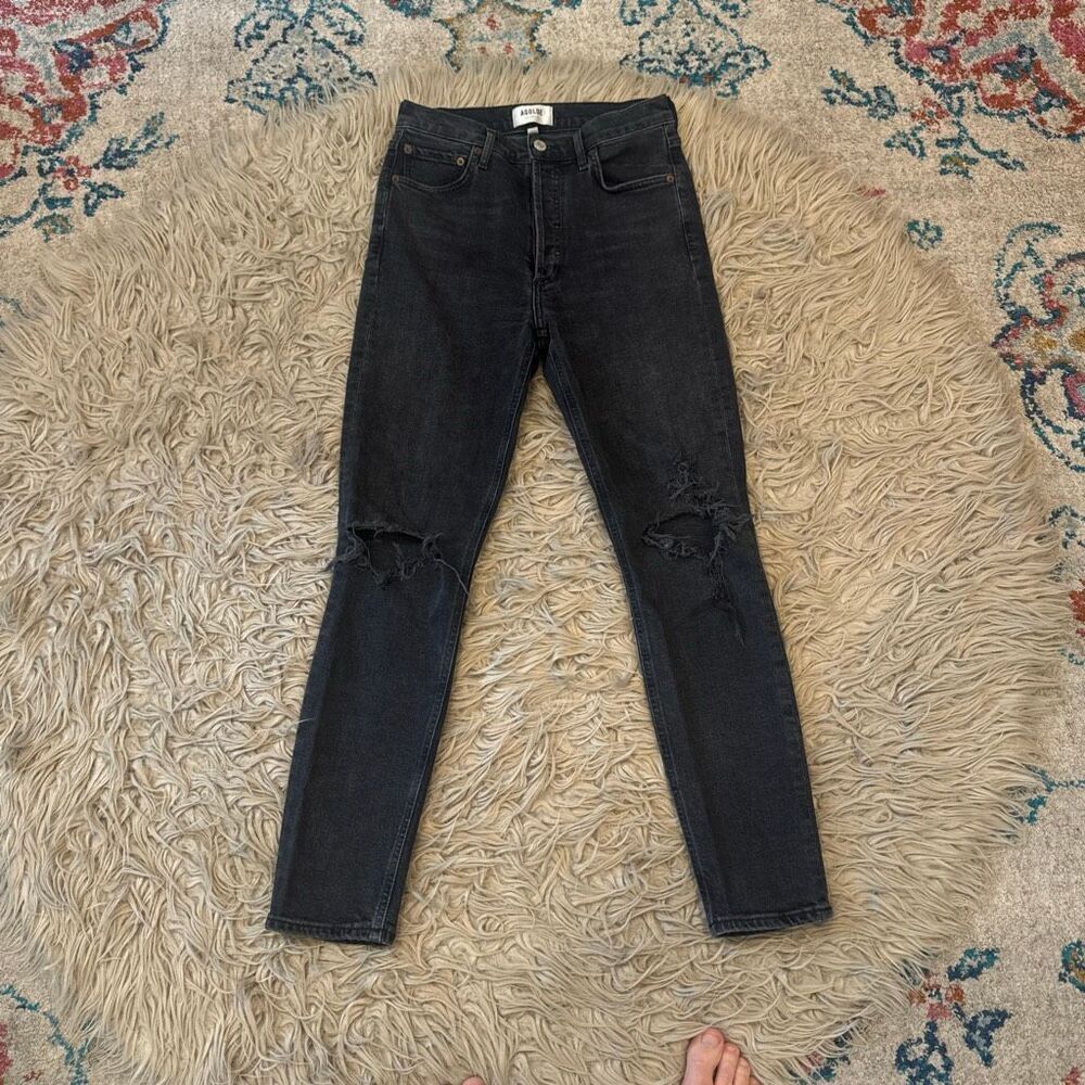 Agolde Nico distressed jeans size 26 - Picture 2 of 7